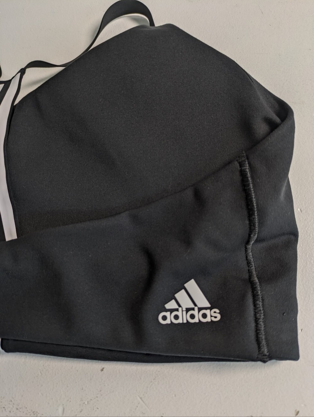 ADIDAS Women Aeroimpact Support Training Sport Bra Black White Stripes Size M - Picture 5 of 9